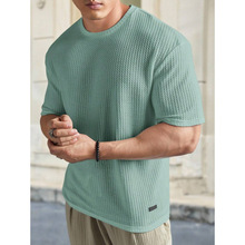 B 35294 Waffle V-neck T-shirt ����� V ����֯ T ���羳��