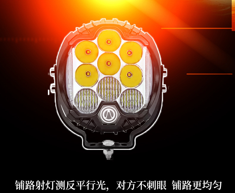 Off-road vehicle lamp modification A- pillar roof is equipped with spotlights on three sides of the light-emitting high-power tank 300 with daily running lights