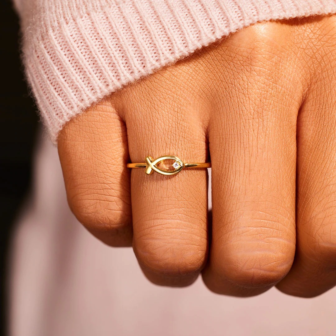 Casual, Daily, Street Occasion 925 Sterling Silver Fish Rings 925 Sterling Silver Rings