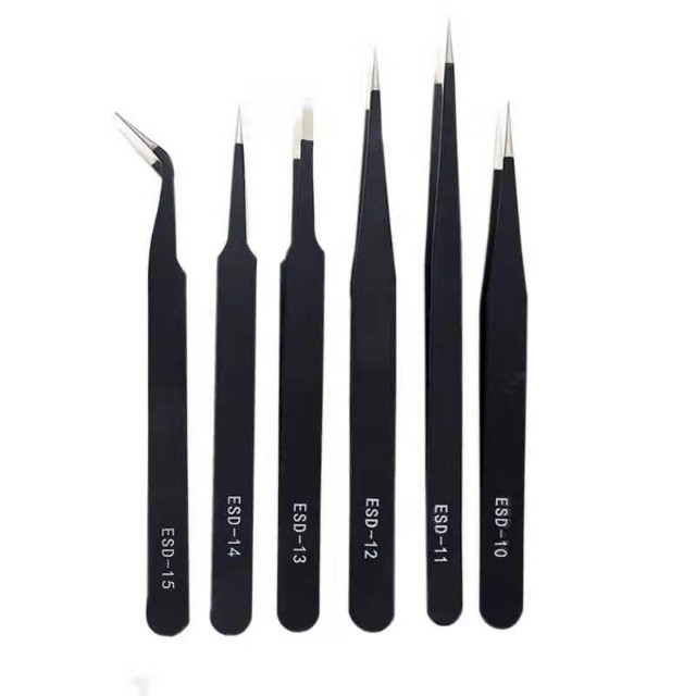 直头其它工业不锈钢首饰圆柄台式防静电夹子