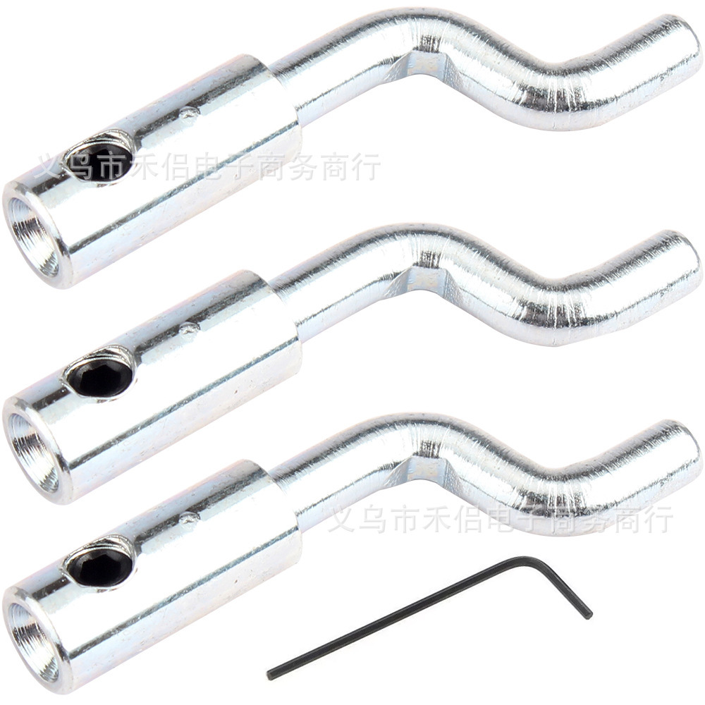 3 adjustable Z-shaped elbow throttle and brake cable ends for lawn mowers, mini bikes, go-karts, and dog scooters