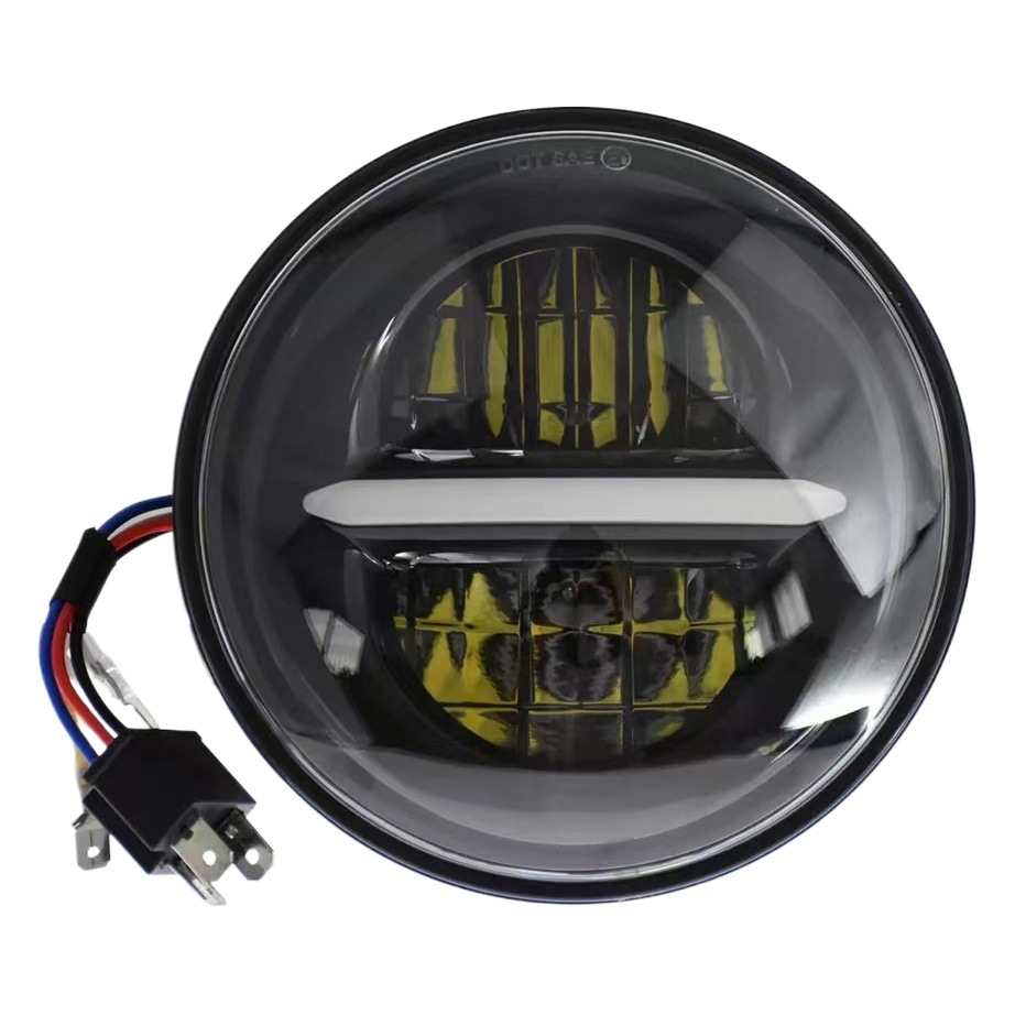 Retro faro 5.75-pulgadas LED faro adecuado para Harley faro 50W dirección diurna luz modificada