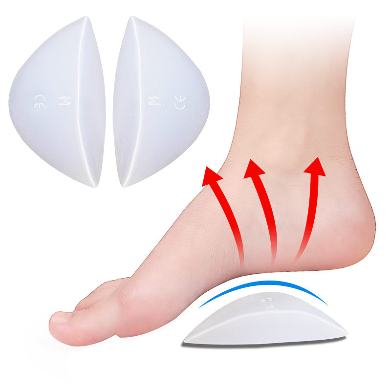硅胶三角形足弓垫 男女足弓垫 鞋垫扁平足心支撑矫正垫 O型腿