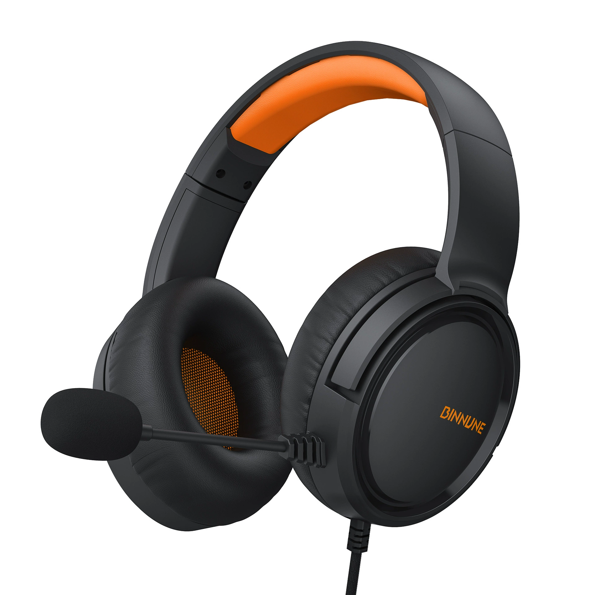 Игровая гарнитура BINNUNE BG02 с микрофоном, накладные полноразмерные проводные наушники, совместимы с PS/PC/Xbox