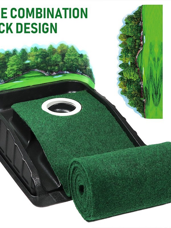 新しいゴルフパター練習装置ゴルフ屋内ゴルフベルベットブランケットセット家庭用練習ブランケットメーカー|undefined