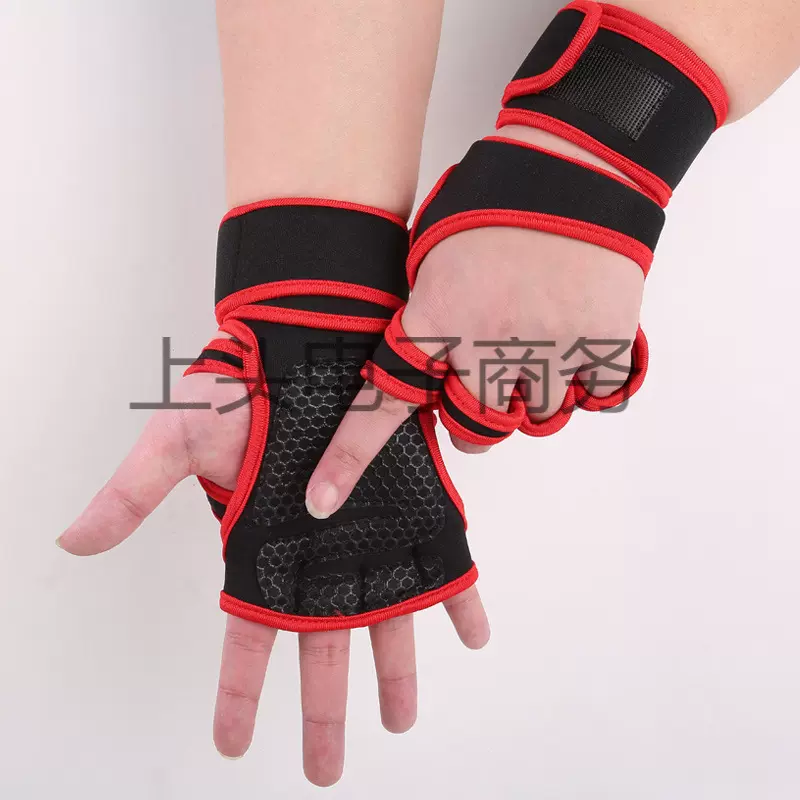 厂家直销厂家直供厂家供货半指健身手套男女机械举重杠铃护腕防起