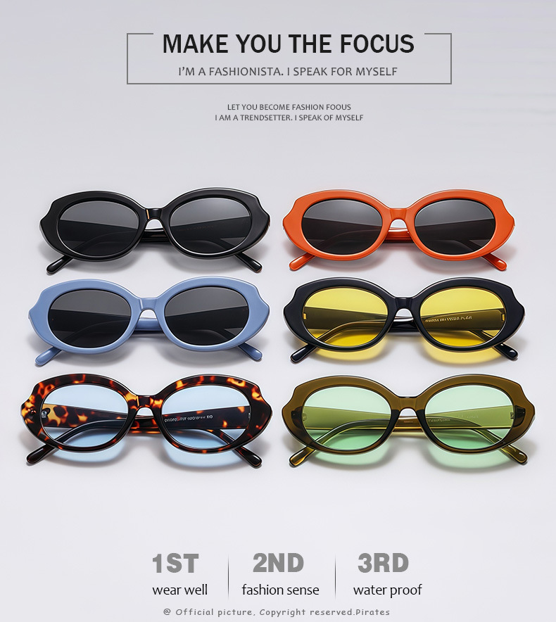 57g Weight Full Frame Glasses Structure Sunglasses Classification Ac, UV400 Protection Lens Material Oval Frame Glasses Style Outdoor, Travel, Beach Occasion Oval Pattern All Seasons Season Unisex Gender Basic, Simple Style Style Orange, Grey Color Basic Simple Style Oval Ac UV400 Protection Oval Frame Full Frame Women's Sunglasses 无