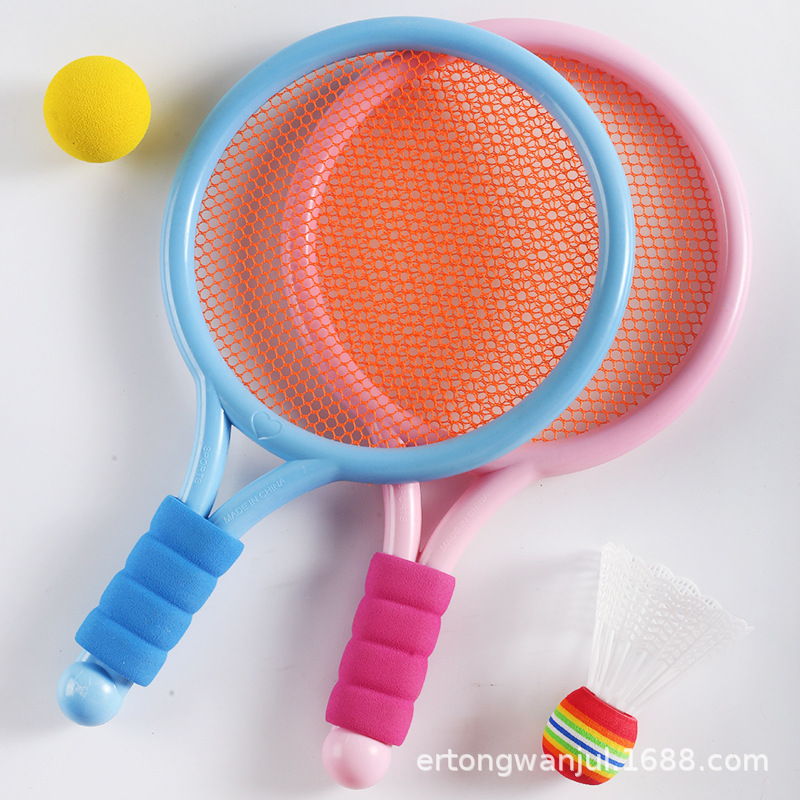 跨境儿童网球拍男女孩体育运动夏季户外沙滩羽毛球拍套装玩具批发