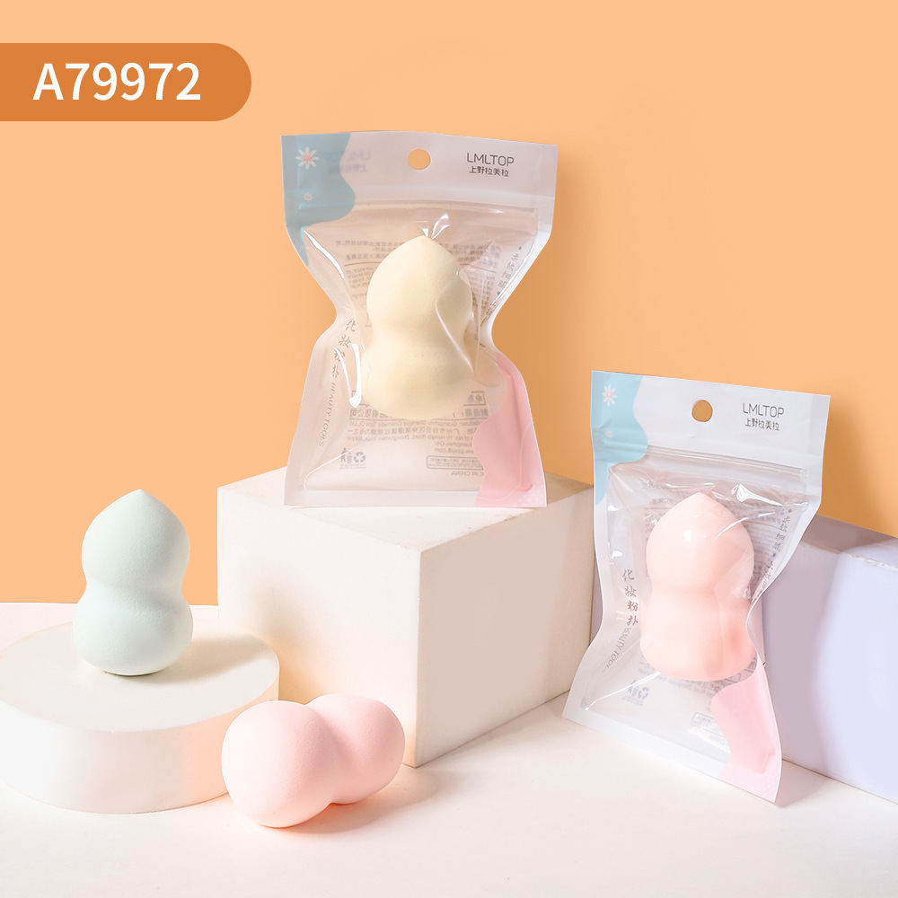 Ramila forma de fruta polvo puff burbuja agua grande polvo puff poliuretano hidrofílico belleza huevo al por mayor