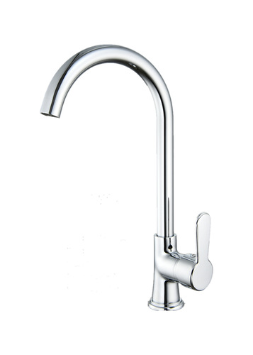 Kitchen faucet cold and hot all-copper washing basin faucet with hole ball large curved basin sink cold and hot faucet