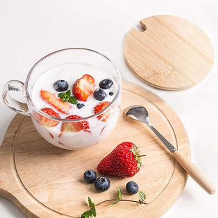 Lizun large capacity breakfast cup oatmeal Cup home Milk Cup coffee cup dessert Cup wholesale printable logo