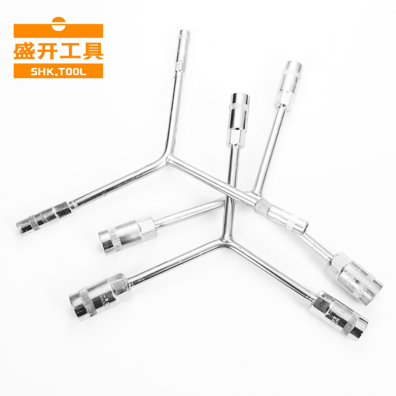 厂家批发三叉套筒扳手汽修扳手Y型外六角套管扳手套装工具