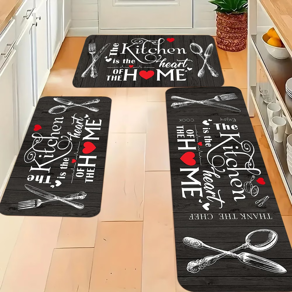 Amazon transfronterizo alfombra de restaurante anti-deslizante retro americana resistente a la suciedad absorción de agua absorción de aceite alfombra de cocina
