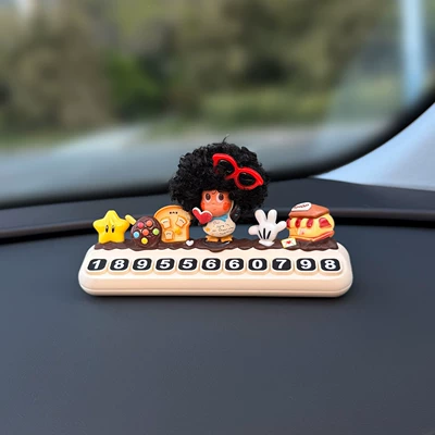 Temporary Parking Cute Decoration – Nömrəli dayanma kartı - albatross-send-five-sets-of-numbers