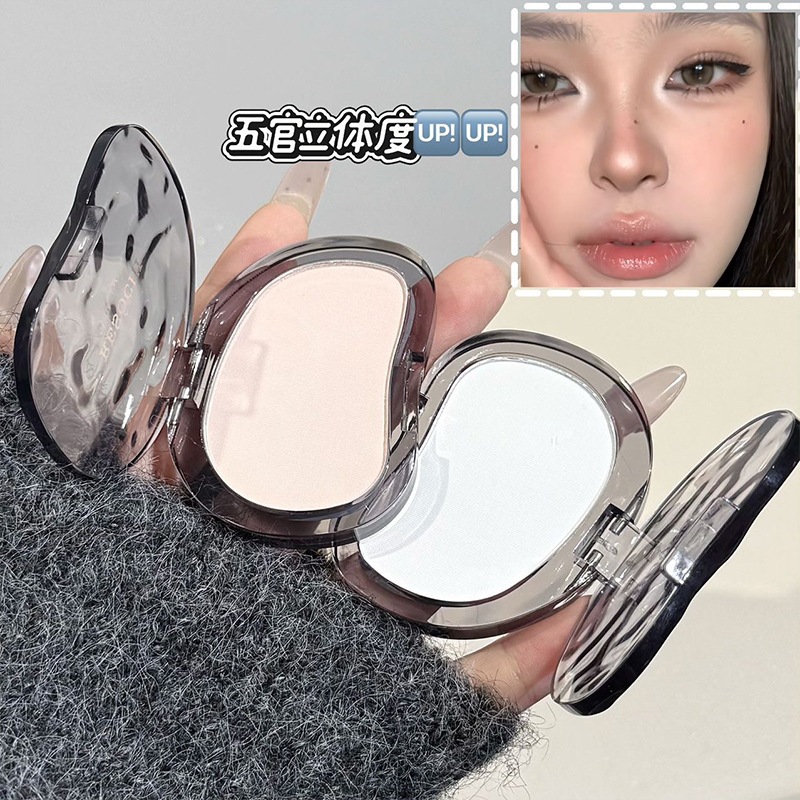 Resochi New White Moon Matte Highlighting Powder Fine Texture Face Brightening Contouring Highlighter Cross-Border