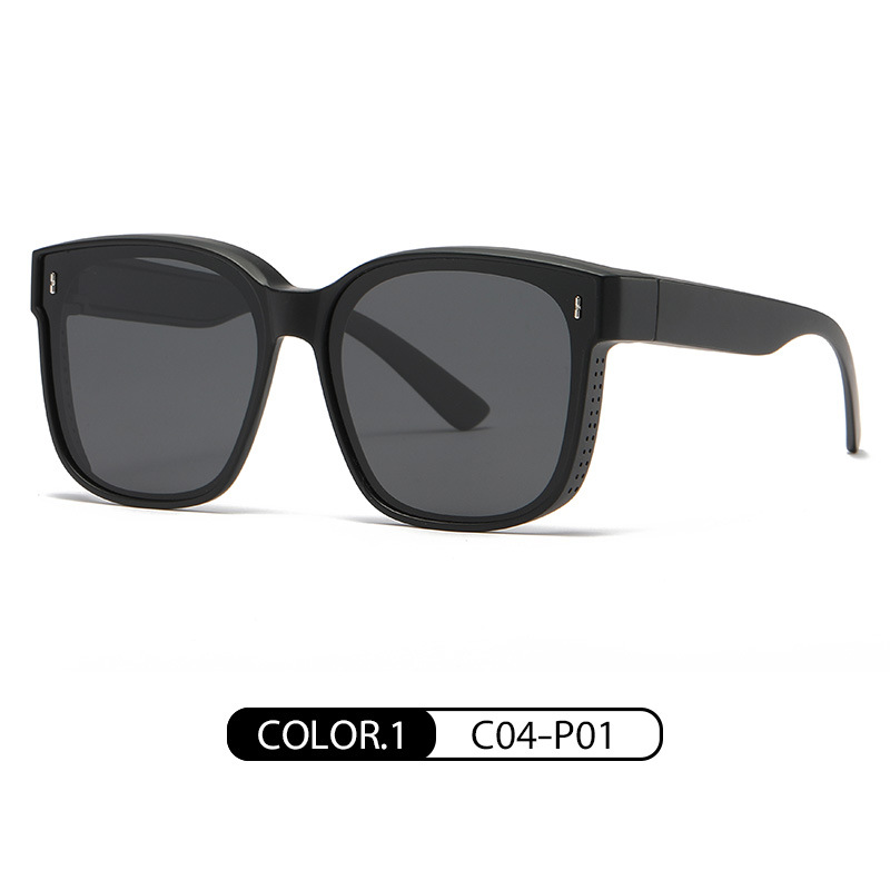 Tiktok mismo estilo gafas polarizadas TR90 conducción especial transpirable agujero miopía gafas hombres y mujeres mismo estilo gafas de sol polarizadas