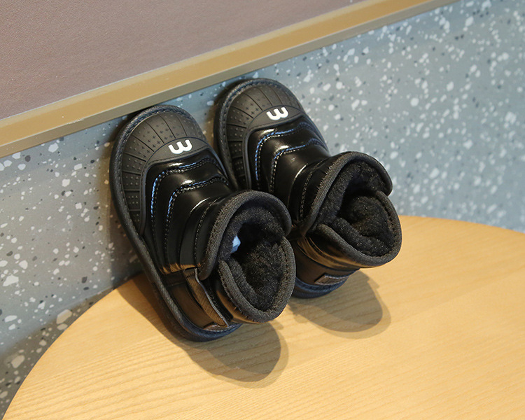 Children's Snowy Boots 2023 Winter Girls' Cotton Boots Warm and Waterproof Boys' Short Boots with Plush and Thickened_voghion.com