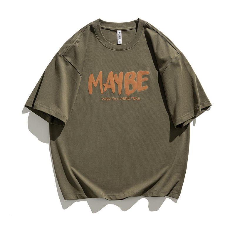 T-shirt uomo retro a maniche corte in puro cotone comodo_voghion.com