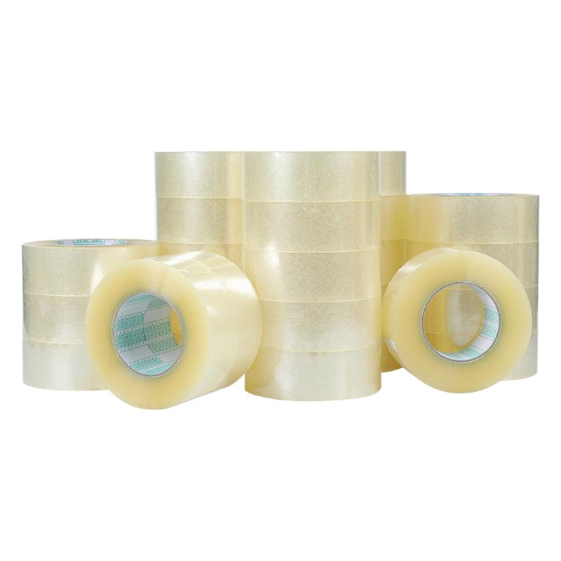 En stock rollo grande cinta de sellado transparente al por mayor embalaje de papel de sellado expreso embalaje cinta beige 4,5 cm