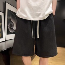 男夏季薄款宽松大码运动裤子潮牌外穿短裤中裤夏季潮流五分裤短裤