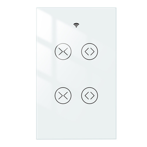 WiFi Tuya Smart Home 2-way touch curtain switch timing voice touch control 120 type curtain panel