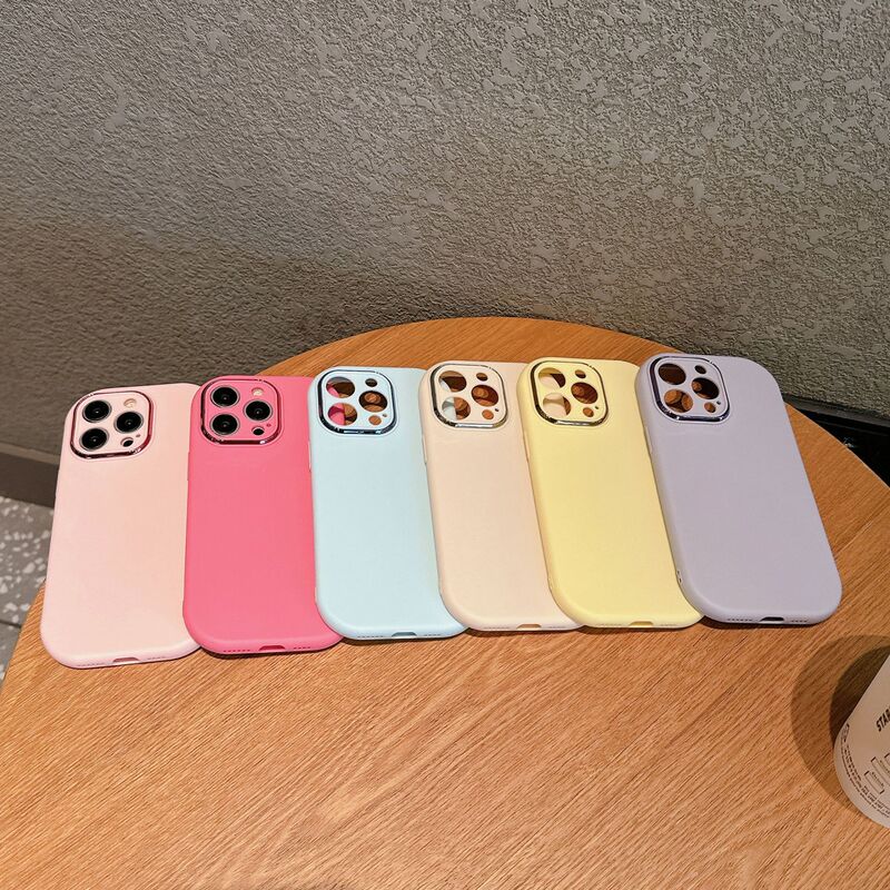 Chubby Girl Macaron Phone Case Suitable for Apple 17 Pro Max Soft Case 16 Skin-Feel 15 Full Coverage 7P/8P/Xr
