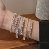 Zirconium with bow, fashionable small design bracelet, universal jewelry, wholesale