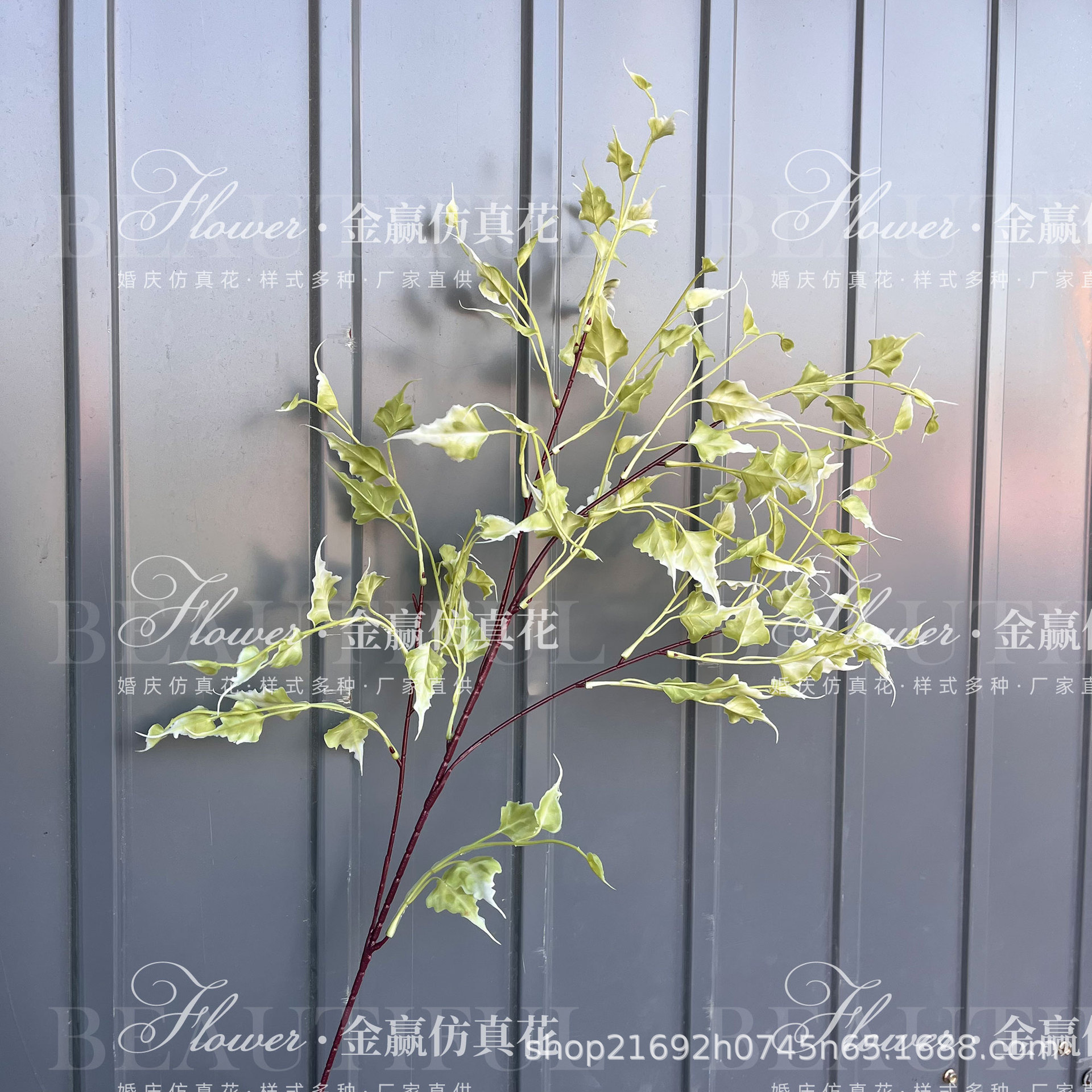 Boda Mori Simulación de flores y plantas verdes Pico de bambú Hierba Simulación de plantas verdes de invierno espárragos Plantas de simulación Escenografía de plantas verdes falsas