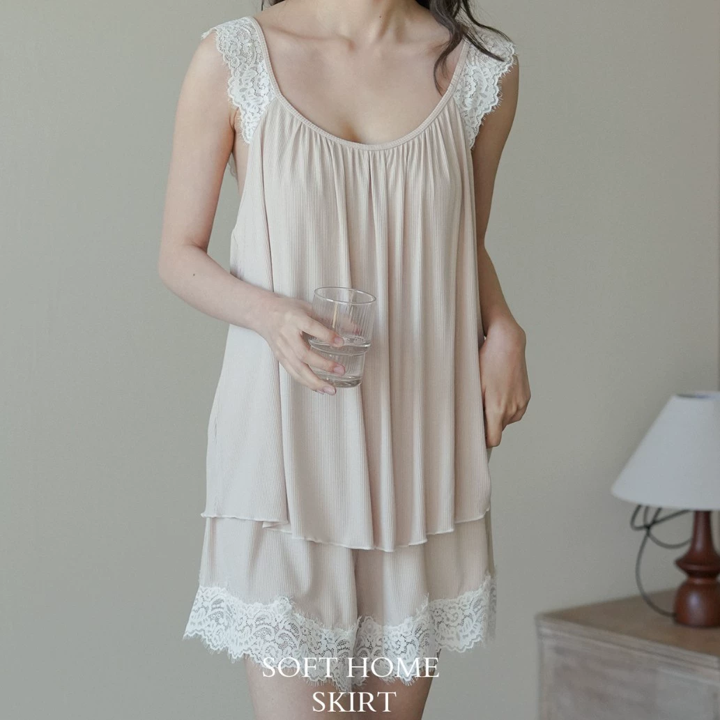 7609 пижама на бретелях с накладками на груди, комплект из двух предметов, сексуальный кружевной топ, женские летние тонкие брюки, комплект для дома