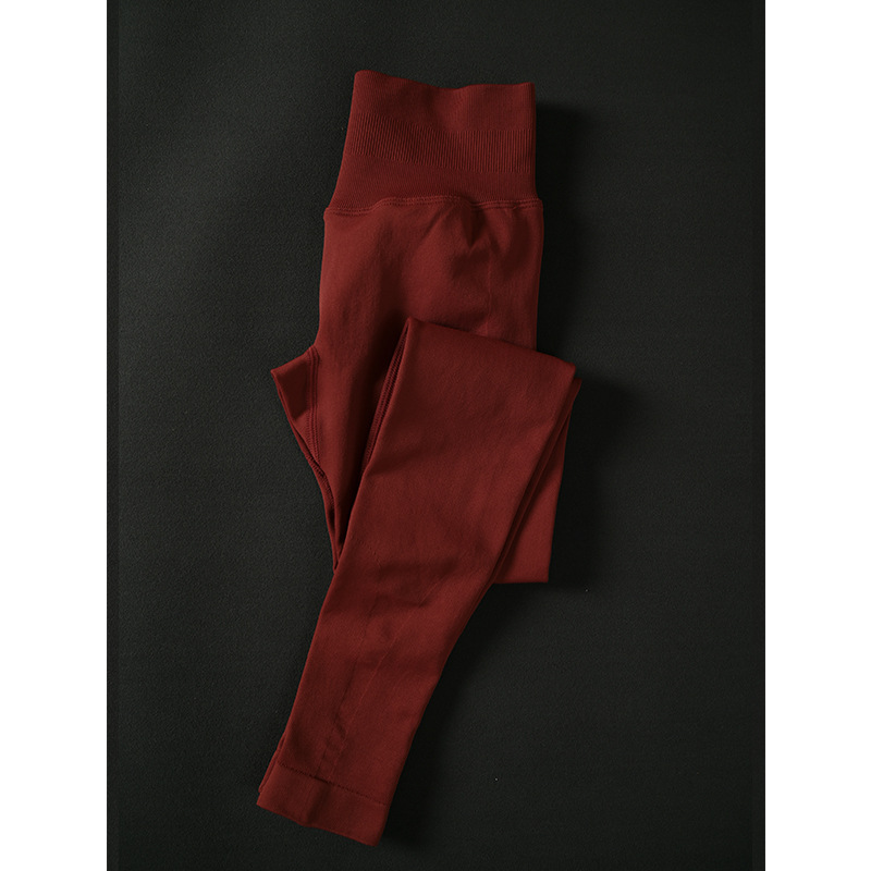 DF mismo estilo pantalones de yoga sin costuras mate leggings para correr de secado rápido pantalones de yoga roscados pantalones de chándal de verano mujeres