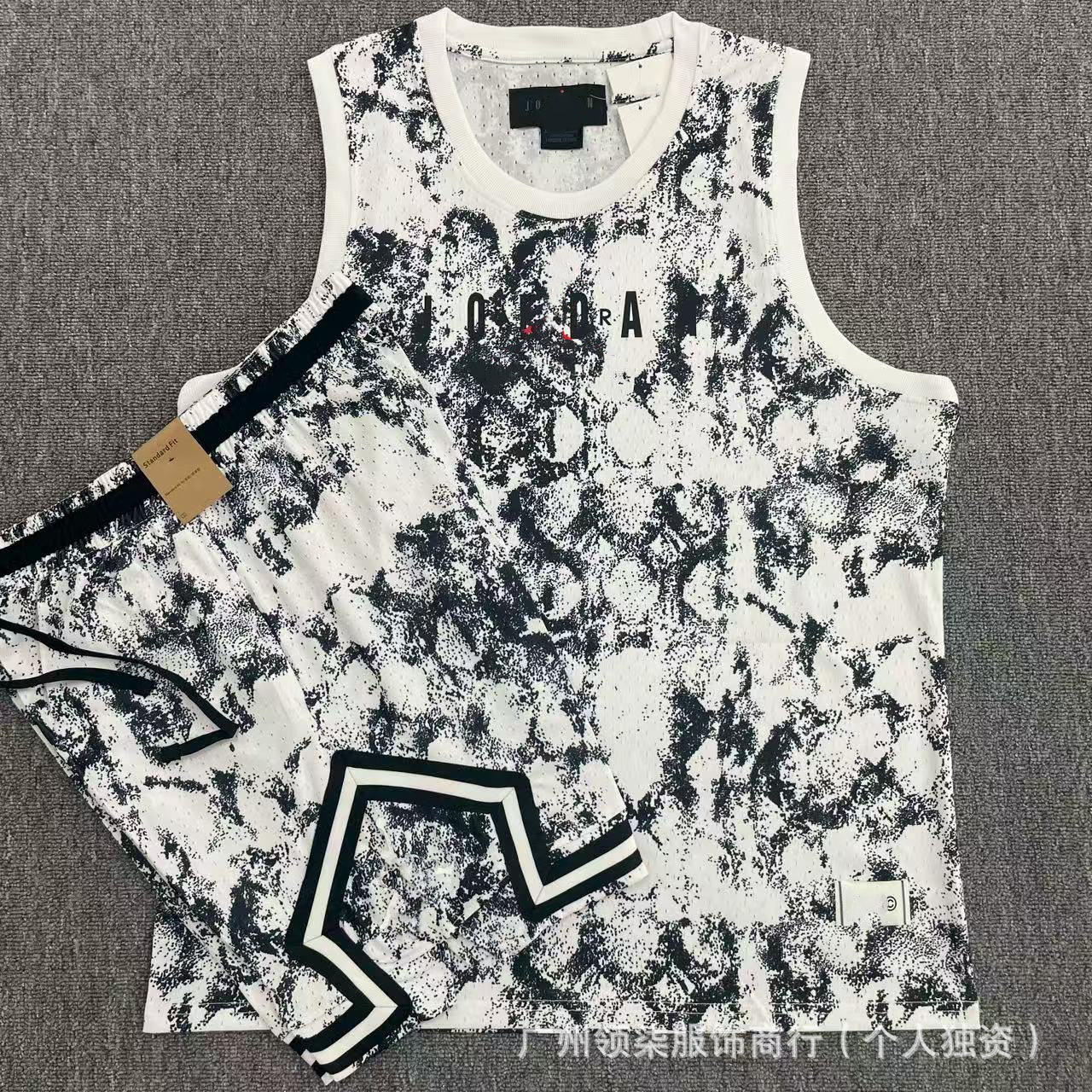 Nuevo chaleco de baloncesto deportivo Flying Man más pantalones cortos secado rápido transpirable relajado diario ocio correr chaleco deportivo image 2