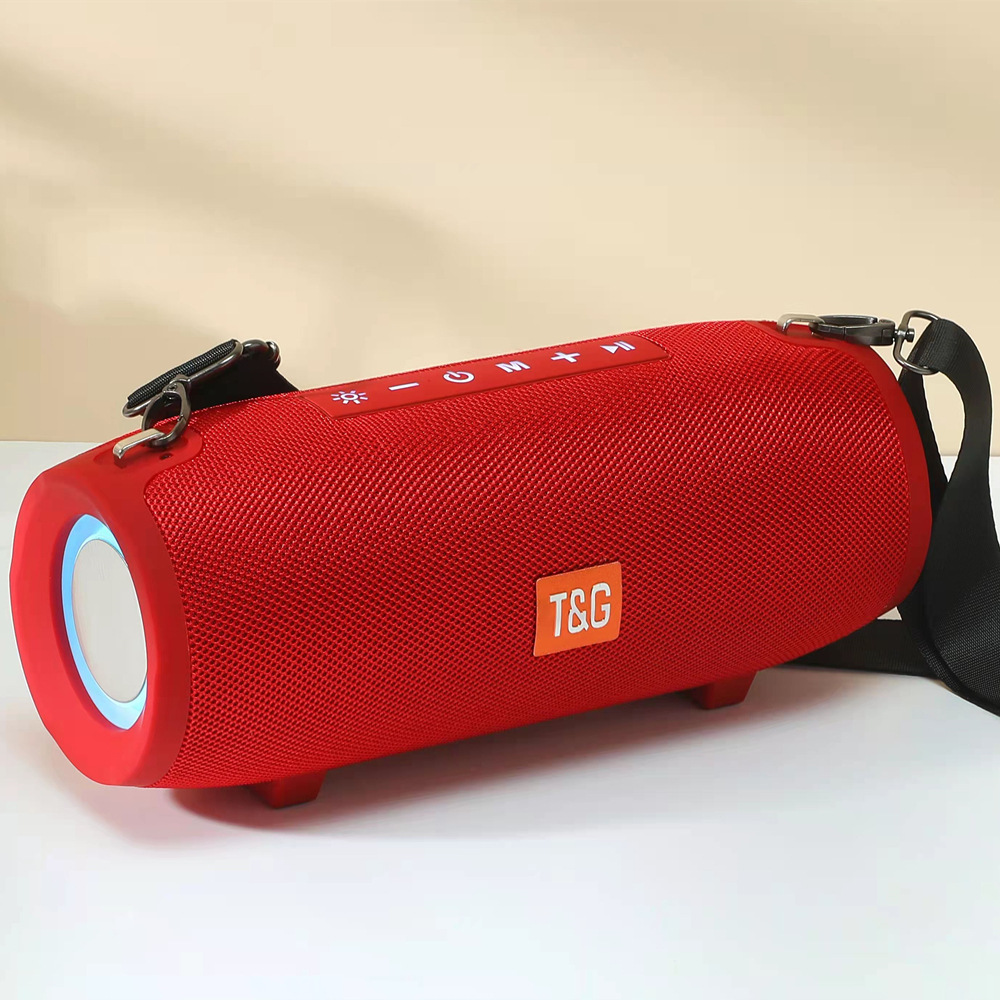 Altavoz Bluetooth TG322 Tambor de guerra grande con luz anti-película Tarjeta USBTF conectada a radio Subwoofer pesado portátil para exteriores