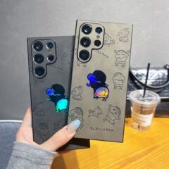 サムスンs 23ultra携帯ケースs 22ultra保護カバーカップルレーザー-防塵ネットピカチュウ24Uを適用します。
