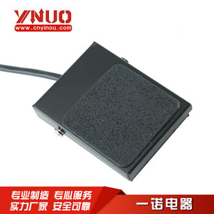 Square black foot switch controller power pedal foot pedal self-reset EN(TFS)-1s control switch