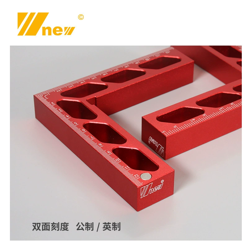 Новый 90 ° Прямоугольный зажим, деревообрабатывающее приспособление, алюминиевая линейка для измерения высоты, позиционирование L-образного блока, вспомогательные прямые продажи Wu Xin Tools.