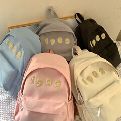 女子中学生・大学生向けの多用途ランドセル、無地インスタイルニッチキャンパスリュック、小学生向けカジュアルリュック