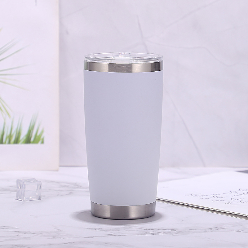 Bestseller 20Oz 304 Stainless Steel Double-Layer Insulated Top Quality Cup, Large-Capacity Car Cooler Ice Cup_voghion.com