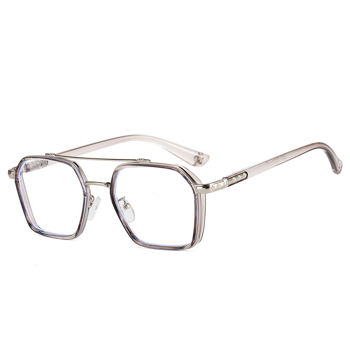 2021 vintage metal doble haz hombres y mujeres gafas de sol marco grande gafas piloto marco Chen Weiting mismo estilo 9301