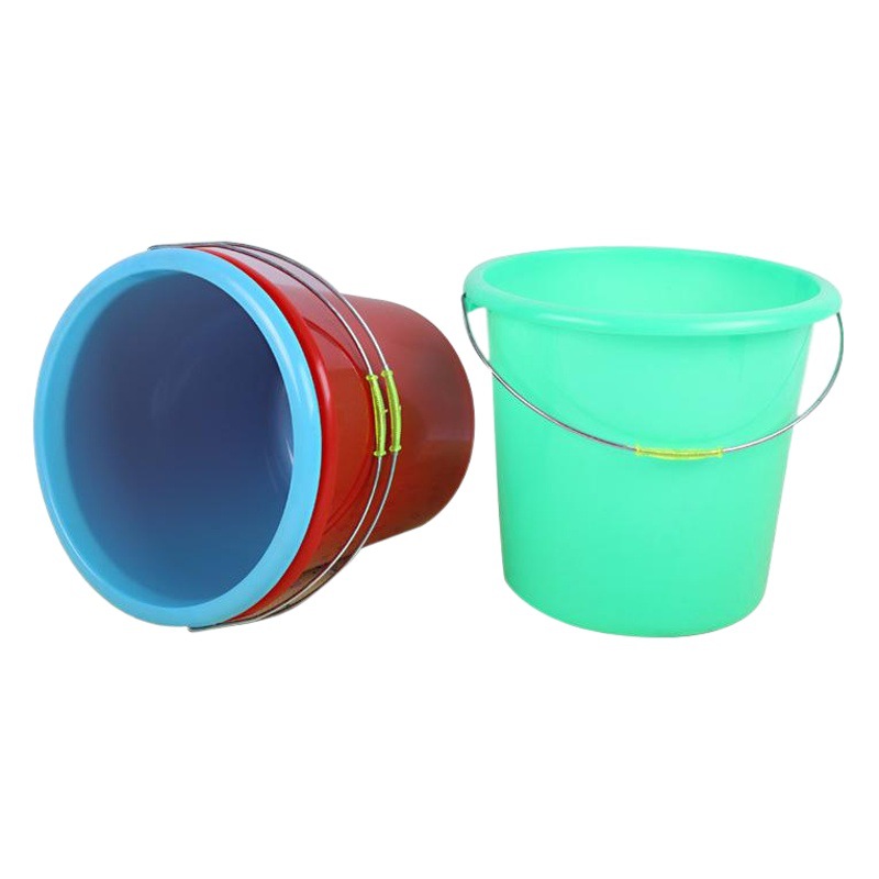 Factory Plastic Bucket Red Bucket Household Portable Multi-Size Large Capacity Car Washing Laundry Water Storage Bucket Thickened Bucket