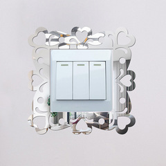 JM834 Cross-Border Foreign Trade Acrylic Switch Mirror Wall Sticker for Living Room & Bedroom – Self-Adhesive Home Decorative Wall Decal