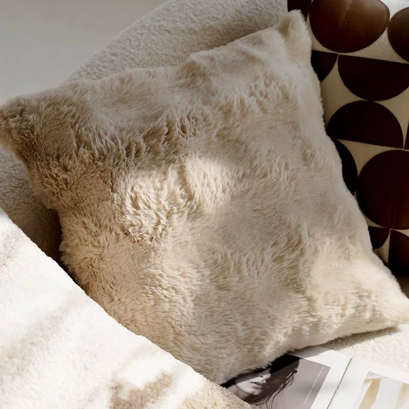 Creamy high -end retro style knot pillow pillow sleeve sofa bed on the brown bed on the waist on the waist pillow and cushion with core bay windows