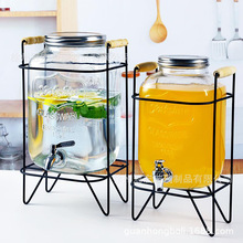 透明玻璃泡酒瓶带龙头甜品台饮料桶柠檬水桶果汁罐可乐桶器皿容器