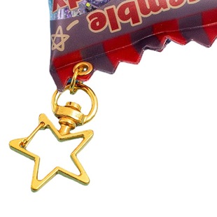 Inflatable candy bag pendant keychain cartoon inflatable pendant packaging printing acrylic personalized keychain pendant
