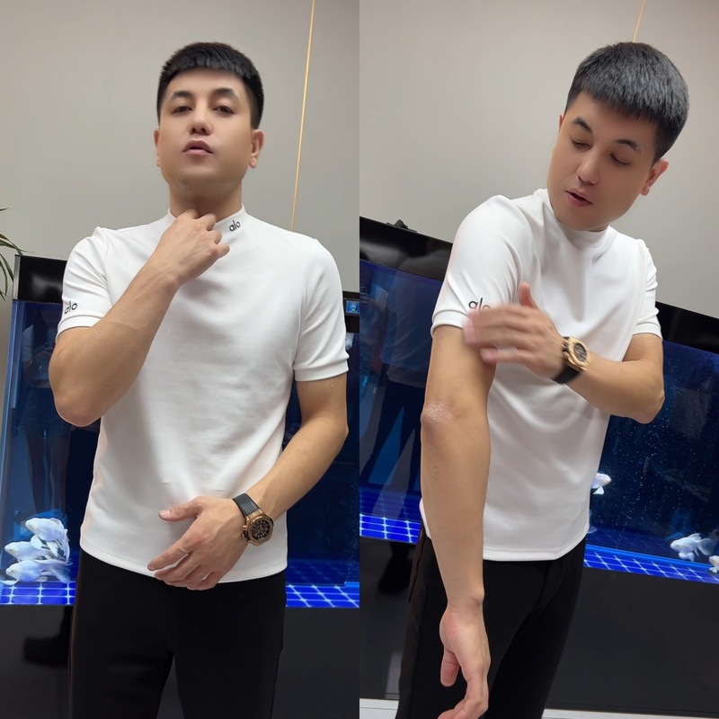 秋季时尚潮流个性痞帅高级感短袖简约男士舒适纯色轻奢休闲T恤|undefined