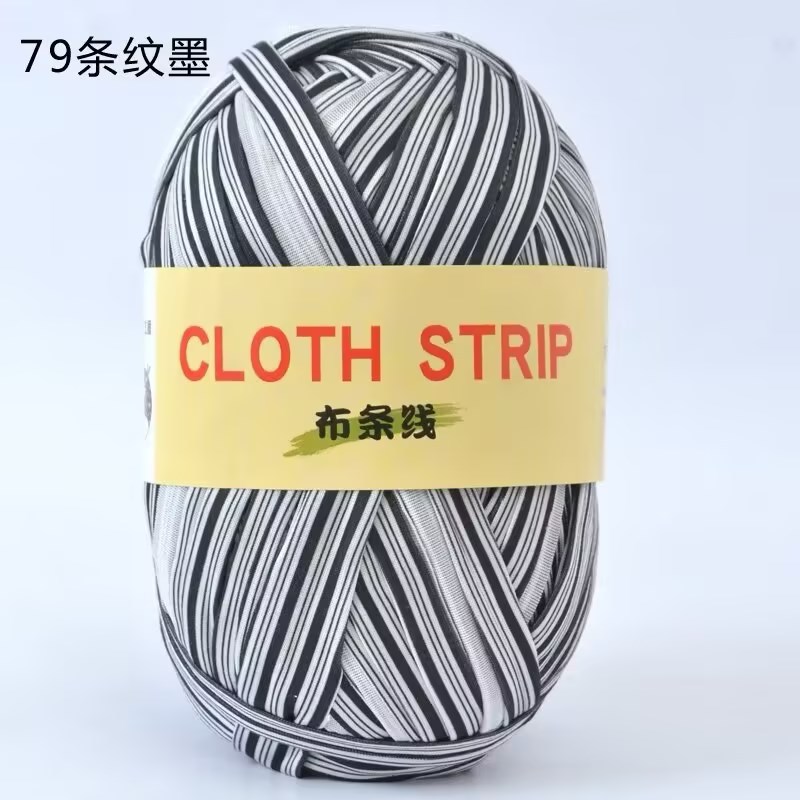 Gran gancho de línea de tela muñeca zapatillas de almacenamiento cesto cojín manta ganchillo DIY material casero tela gruesa trenzado