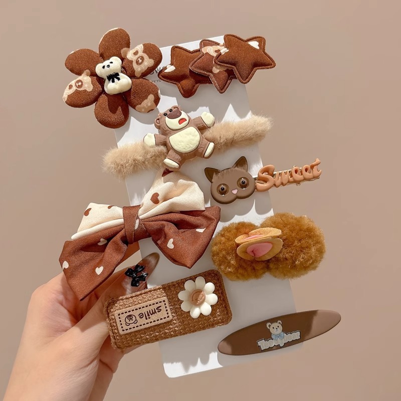 Horquilla para niños de otoño e invierno, sensación de alta calidad, no daña el cabello, pequeña fragancia, horquilla de felpa para niña, tocado, lindo clip lateral