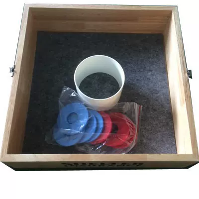 木质大号toss滑丝盒 休闲娱乐投掷盒 手提便携式沙包盒