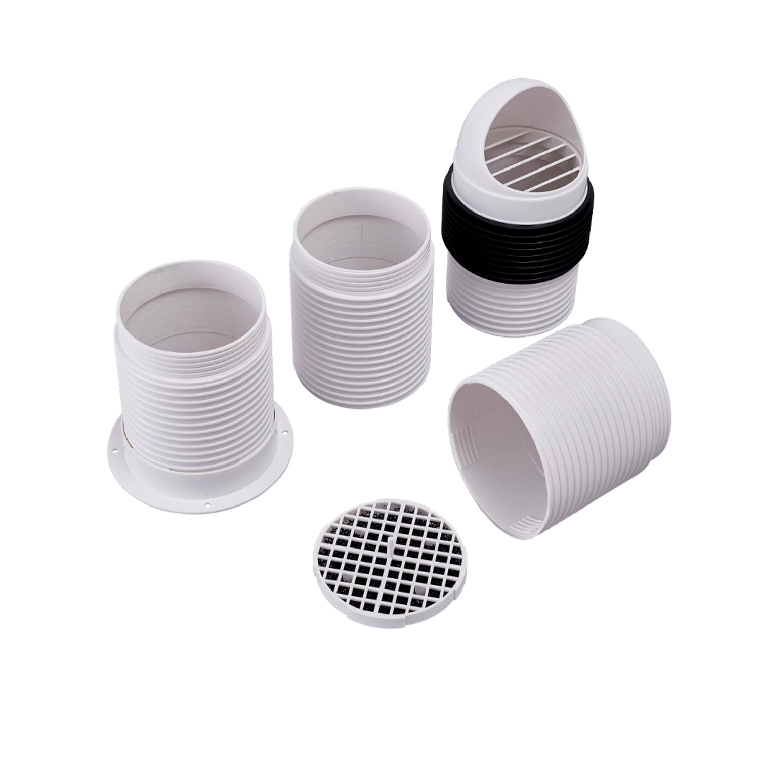 Новый водонепроницаемый и защищенный от насекомых наружный воздуховод из АБС-пластика с настенным воздухоотводом, может устанавливаться внутри помещений, изготовлен из материала АБС.