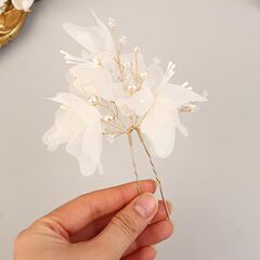 アマゾンの人気花嫁の髪飾り手作りの結婚式の髪飾り