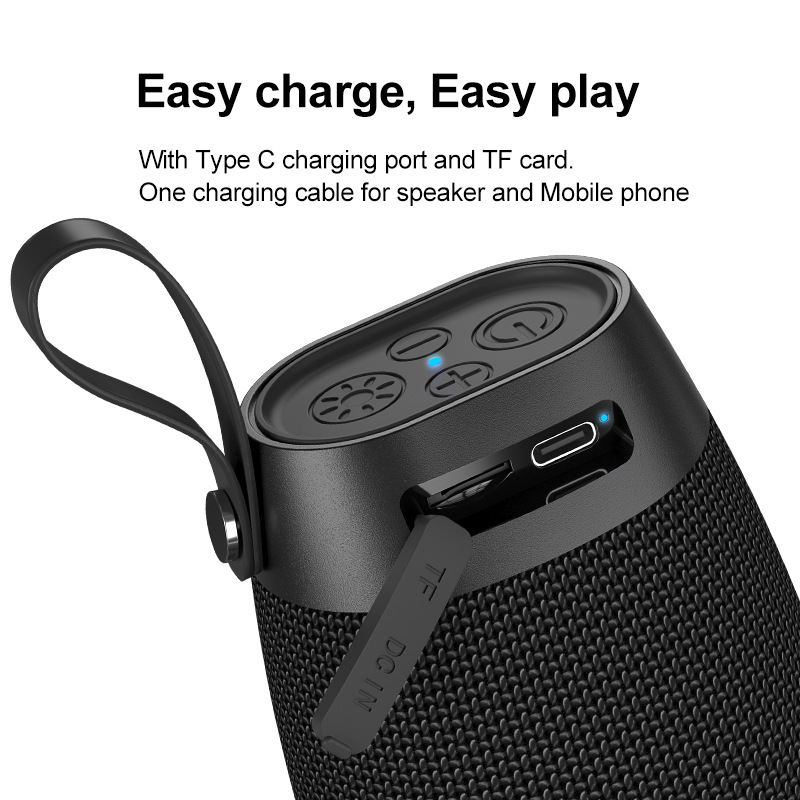 Al aire libre nuevo colorido altavoz Bluetooth inalámbrico portátil de gran volumen tela al aire libre impermeable mini sonido al por mayor